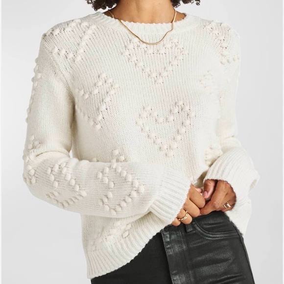 Splendid Sweaters - Splendid Daphne Bobble Heart Sweater